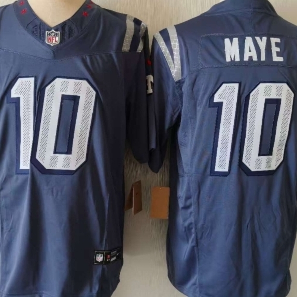New England Patriots Rivalry Blue Jersey MAYE # 10
